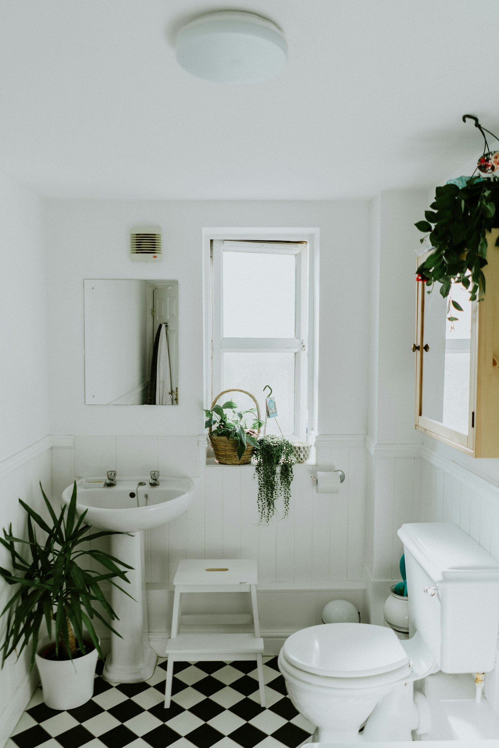 Modern waterproofed bathroom with tiles